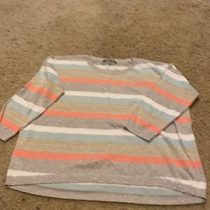 Loft stripe lightweight sweater